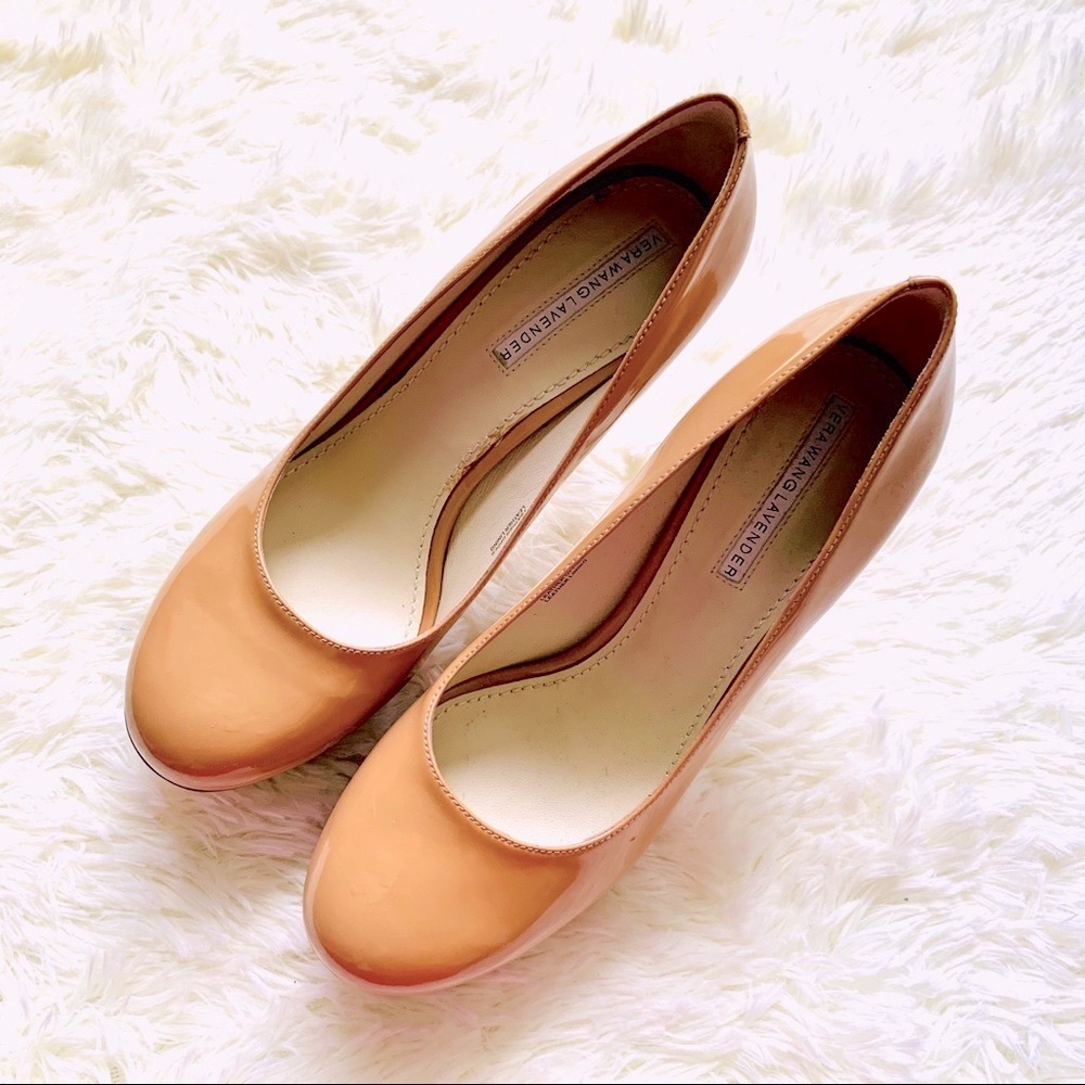 Vera Wang Lavender Label Leather platform heels